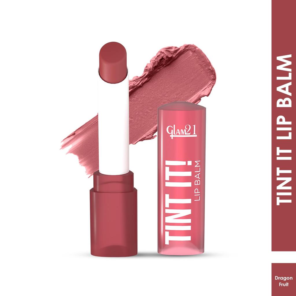 Glam21 Tint It! Lip Balm | Everyday Hydration & Moisturized Lips with Vitamin-E, Shea Butter, Avocado Oil, SPF15 |Lip Care For Dry & Chapped Lips |