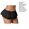 Damen Rock Höschen Spitze Dreieck Unterhose Niedrige Taille Blumenstickerei Rüschen Slips