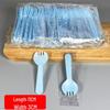 ZISIZ Disposable Plastic Spoon and Fork Set