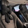 Car Headrest Bowknot Neck Support Pillow - Cervical Seat Cushion Pair