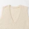 Women's Cashmere V-Neck Sleeveless Knitted Vest, Autumn/Winter Layering, Versatile, Loose, Slimming, Warm Cardigan Outerwear