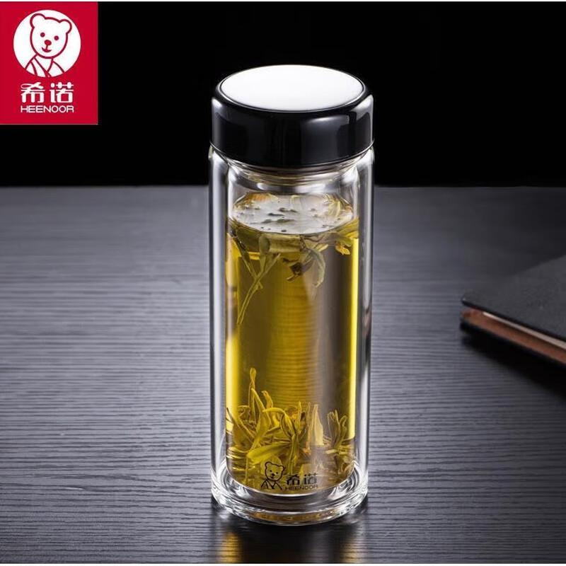 Xinuo Double-Layer Glass Business Cup