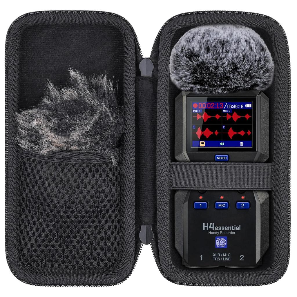 ZOOM H4essential H4e Float 4-Track Handheld Recorder with Dedicated Storage Case (Case Only) - Aenllosi