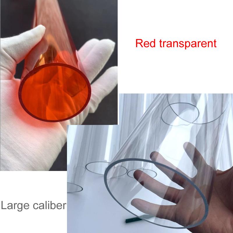 High Transparent PC Tube Polycarbonate Plastic Pipe 1mm Thick Corrosion Resistance Oxidation High Temperature Resistant Strong