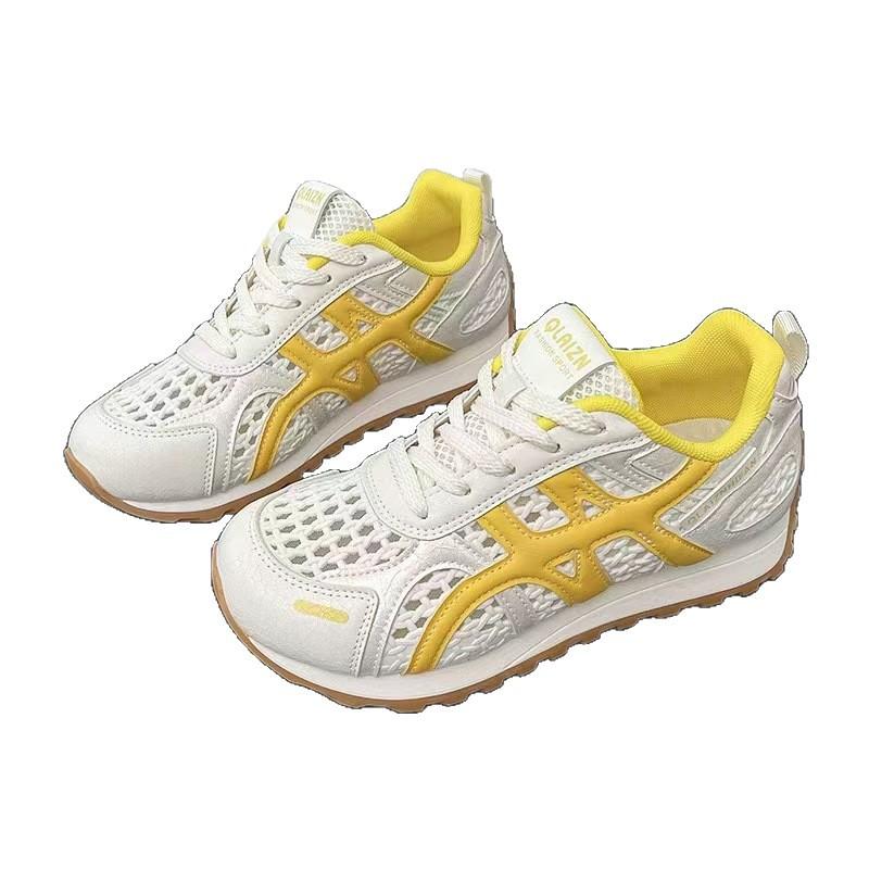 Popular Carving Hole German Training Shoes Women's 2025 New Summer Mesh Shoes Women's Mesh Breathable Forrest Gump Casual Sports Running Shoes