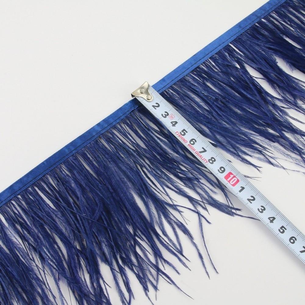 1 Meter Ribbon Tassel Natural Ostrich Feathers Ostrich Feathers Trim Wedding Party Decoration