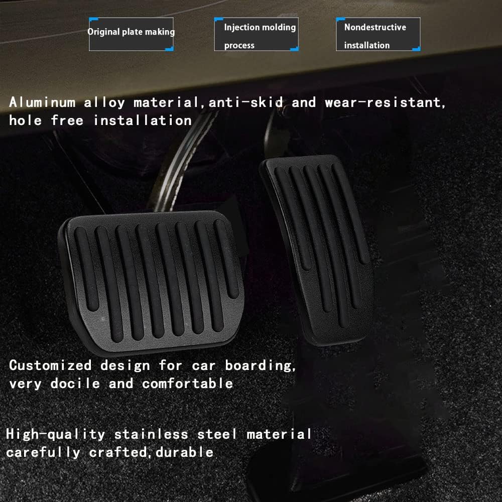 Tesla Model Y Accessories Anti-Slip Auto No Drilling Foot Pedal Brake and Gas Pedal Pad Fit for Tesla Model 3 Model Y 2017-2021 Accelerator Pedal
