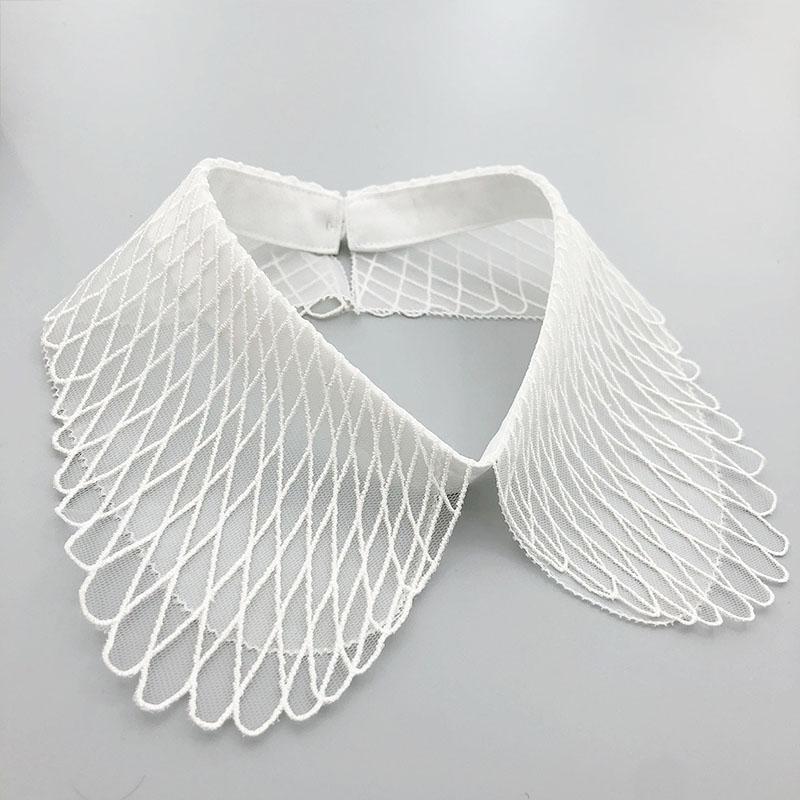 Beading Fake Collar Women Elegant Diamond Detachable Collars for Woman False Shawl Shoulder Wrap Lapel False Collars Woman Tie