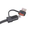 USB C Splitter 1 in 2 Out Charging USB C Data Splitter Extension Cable Type C+USB Adapter for Phone Laptop Accessories