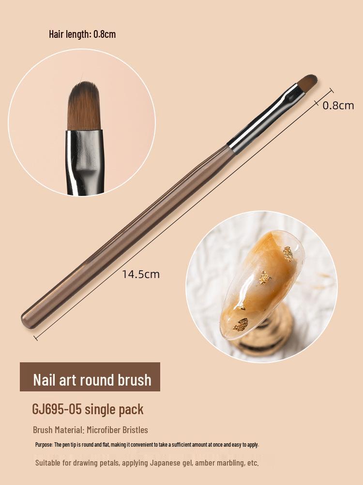 Japanese Nail Art Brush Set: Liner Gel Pens for Beginner Flower Painting & Blending