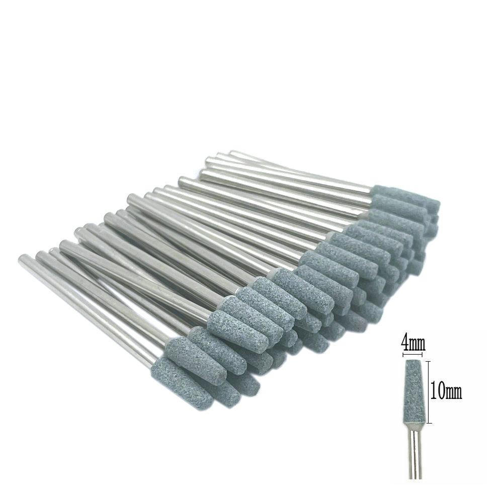 50pcs/set  Dental Stone Grinder Polisher Burs For Contouring Shaping Porcelain Dental Rotary Stone Polisher 2.35mm Shank