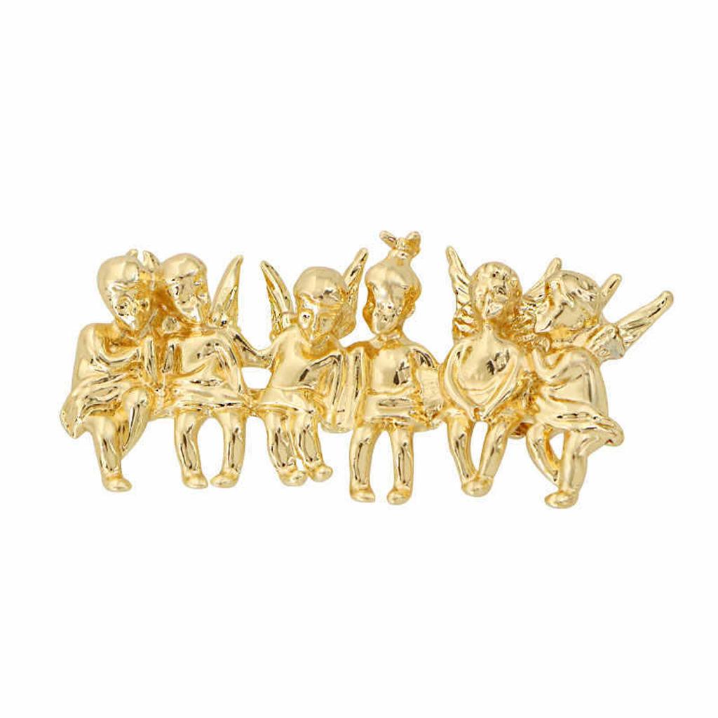 Lovely Little Angel Brooch Elegant Alloy Laple Pin Lightweight Chest Decoration Jewelry Gift For Women Girls