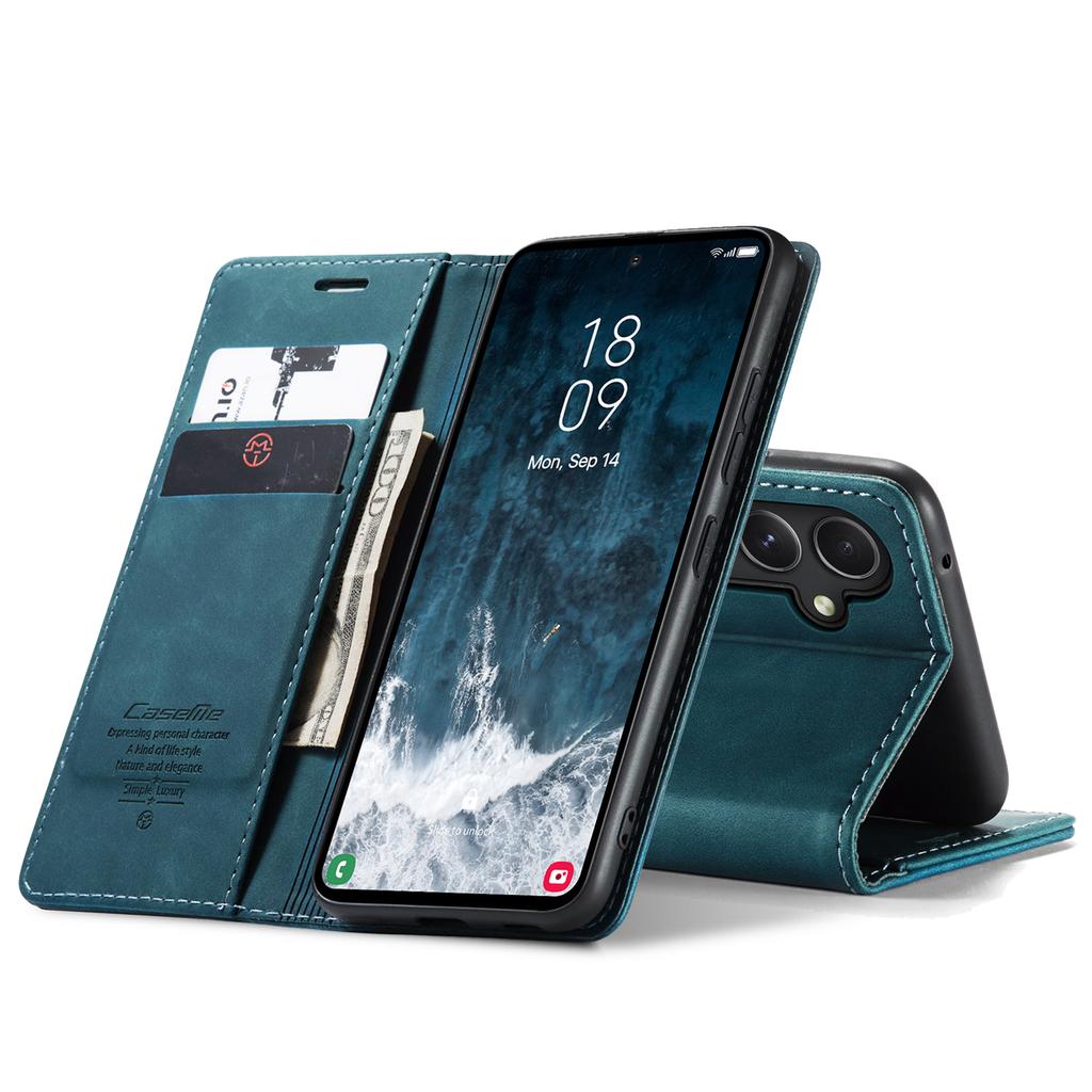 Flip Retro Style Leather Phone Cover For Samsung Galaxy Z Fold4 Fold5 Fold6 Fold7 Wallet Card Slot Fall Prevention Phone Case