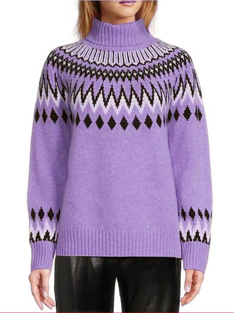 Women's Half High Neck Sweater: Fashionable Casual Colour Blocked Slim Fit Pullover Top Autumn Winter Layering Knit Luxurious Relaxed Versatile Top