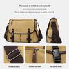 Retro Men's Large Canvas Crossbody Messenger Bag - Casual Commute & Campus Sling Bag