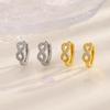 Zircon Infinity Love Mobius Earrings - Elegant 8-Shaped Clips