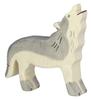 Figurine En Bois Loup Hurlant HOLZTIGER - Pour Enfant De 3 Ans Et Plus