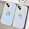 Cute anime Shark Leather Phone Case For iPhone 16 15 14 17 Pro Max 11 12 Mini Plus Soft Shell