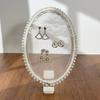 Wooden Frame Ear Studs Holder Pearl Jewelry Display Rack  Jewelry Display