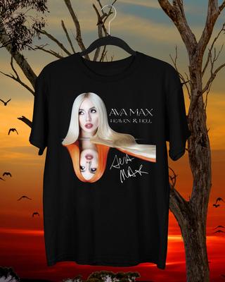 Ava Max Signature Heaven and Hell Gift For Fan Black All Size T-Shirt Unisex T-Shirt