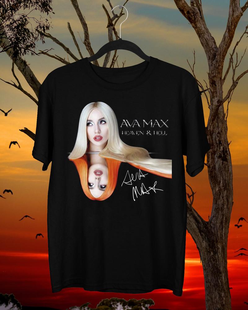 Ava Max Signature Heaven and Hell Gift For fan Black All Size T-Shirt Unisex T-Shirt XXL
