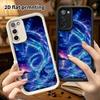 Phone Case: 2D Flat Samsung Galaxy A34 A35 M05 M06 S20 S22 S21 FE Plus 5G Layered Protective Case, Energy Dolphin, Christmas and Halloween Gift