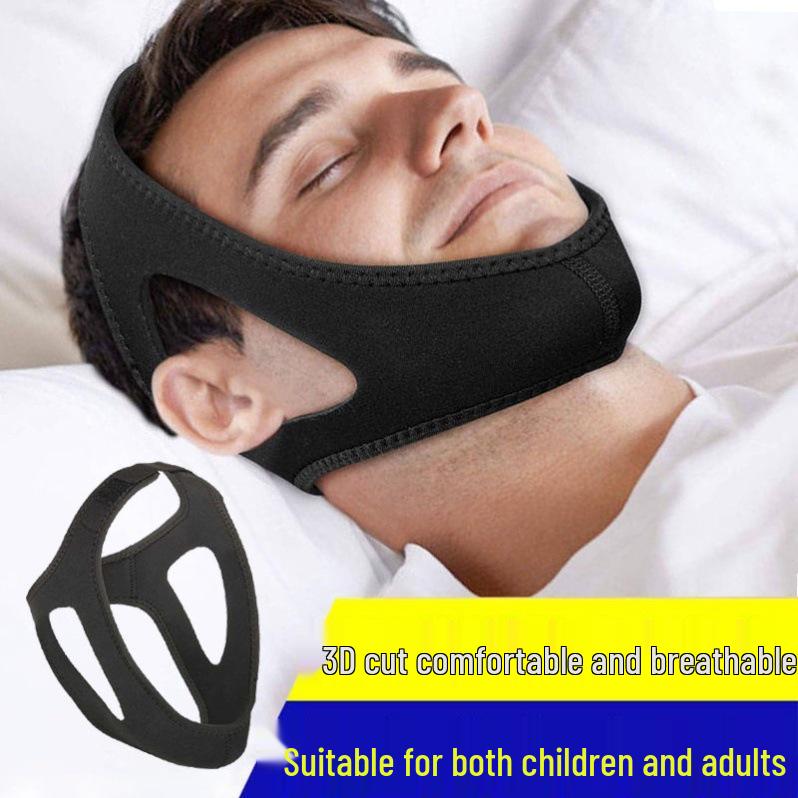 Breathable Anti-Snoring Chin Support Band for Adults and Children