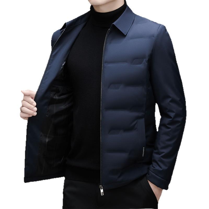 Men's Business Casual Lapel Down Jacket - Autumn/Winter 2025