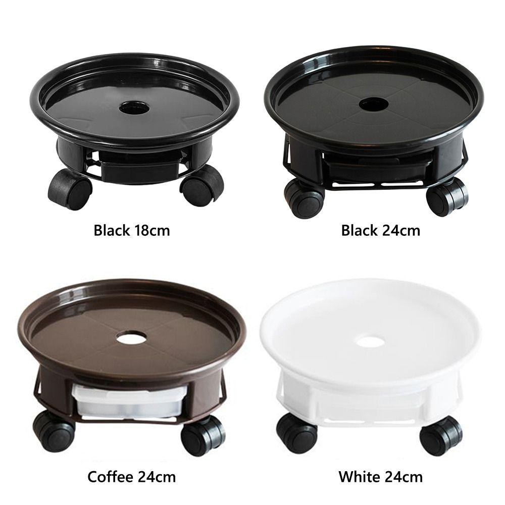 360-degree Rolling Plant Stand Base Movable Flower Planter Stand Flower Plant Pot Base