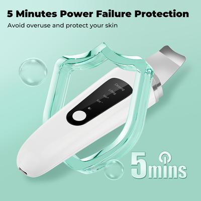 Ultrasonic Skin Scrubber Peelingový odstraňovač černých teček Hloubkové čištění obličeje Ultrazvukový iontový čistič pórů proti akné Lopatka na obličej