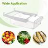 1/2pcs Fridge Drawer Organizer Reusable Pull-out Transparent Food Storage Container for Refrigerator Home Kitchen Accessories