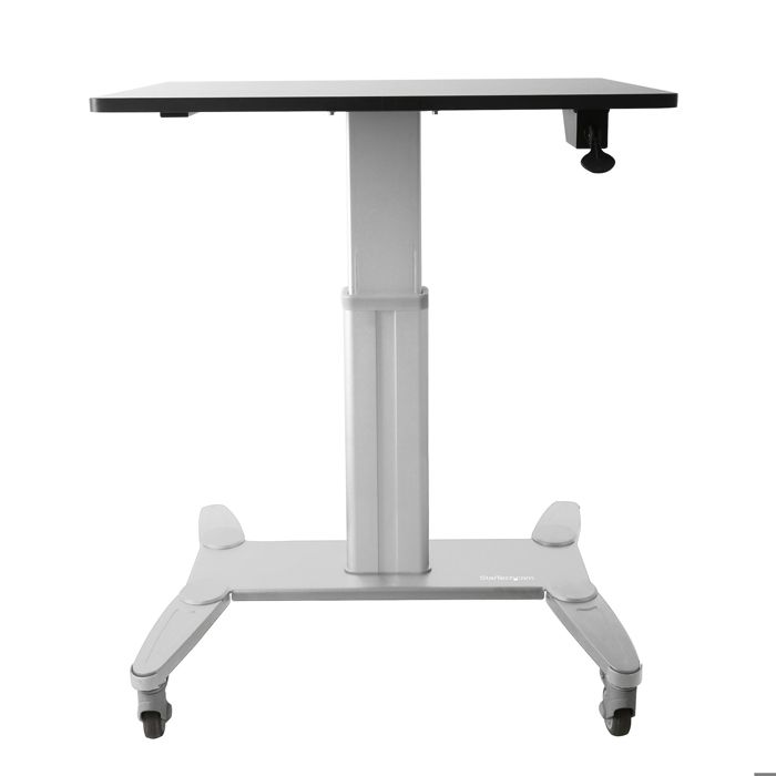 StarTech.Com Mobile Sit-Stand Workstation Pied pour Ordinateur portable - clavier - souris noir et argent