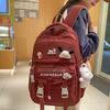 Schoolbag Children Elementary School Girls Junior High School Students High Value Large Capacity Letter Backpack
