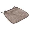 Decorative Seat Mat for Rattan Chairs Cotton Linen Chair Pad with Ties, Striped Plaid Comfortable Pads Patio Lace Trim, Breathable Dining Office Soft