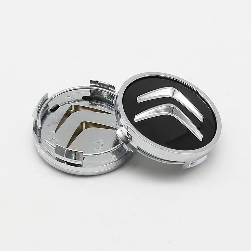 4 pezzi 3D 56mm 60mm Coprimozzo Centrale per Ruota Auto Copribadge Adesivo Per Citroen C4 Picasso Xsara C5 Aircross Cactus C1 C2 C3 C6 C8