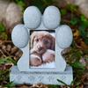 Pfotenabdruck Design Haustier Gedenkstein Bilderrahmen Hund Grabstein Haustier Verlust Gedenken