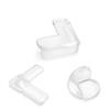 Kids' Protective Soft Silicone Table Corner Guards, Transparent Anti-Bump Cushion