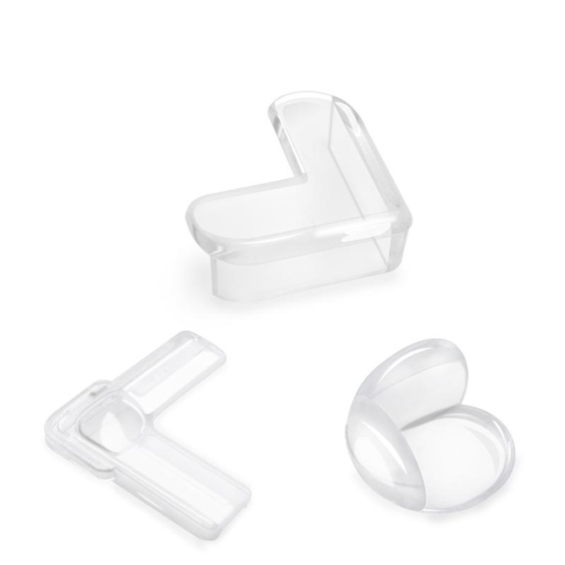 Kids' Protective Soft Silicone Table Corner Guards, Transparent Anti-Bump Cushion