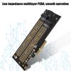 PCIE to M.2 SATA+NVME Dual Disk Expansion Card for 2230 2242 2260 2280 22110 Size M.2 SSD