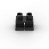 MOC 10PCS 41879 Mini Legs Building Blocks Parts Construction 90380 Replaceable Brick Assemble DIY Toy For Children Birthday Gift