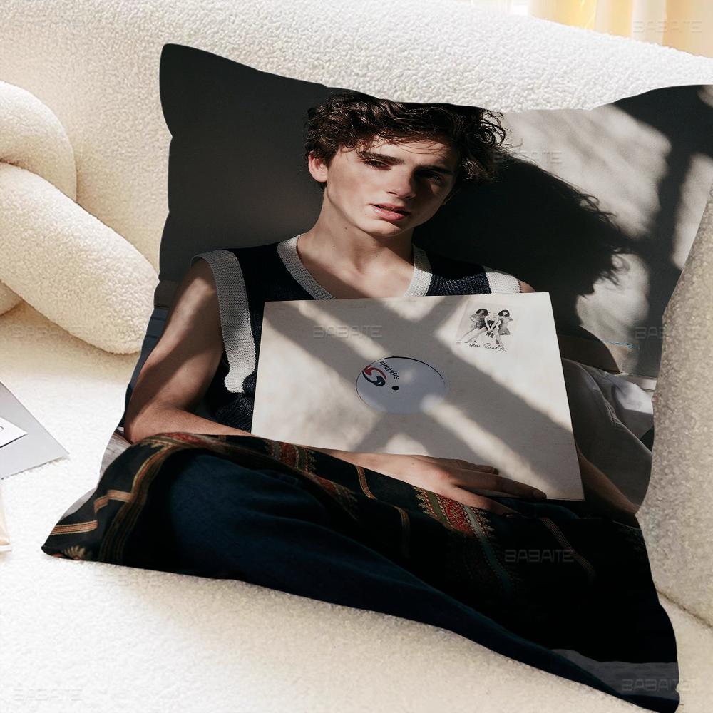 T-timothee C-chalamet Cushion Cover Pillowcase Upholstery Sofa Throw Pillow Home Decor Pillowcas