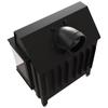Steel Fireplace KRATKI ZIBI Right 11 kW Ø 180 Black Thermotec Lining