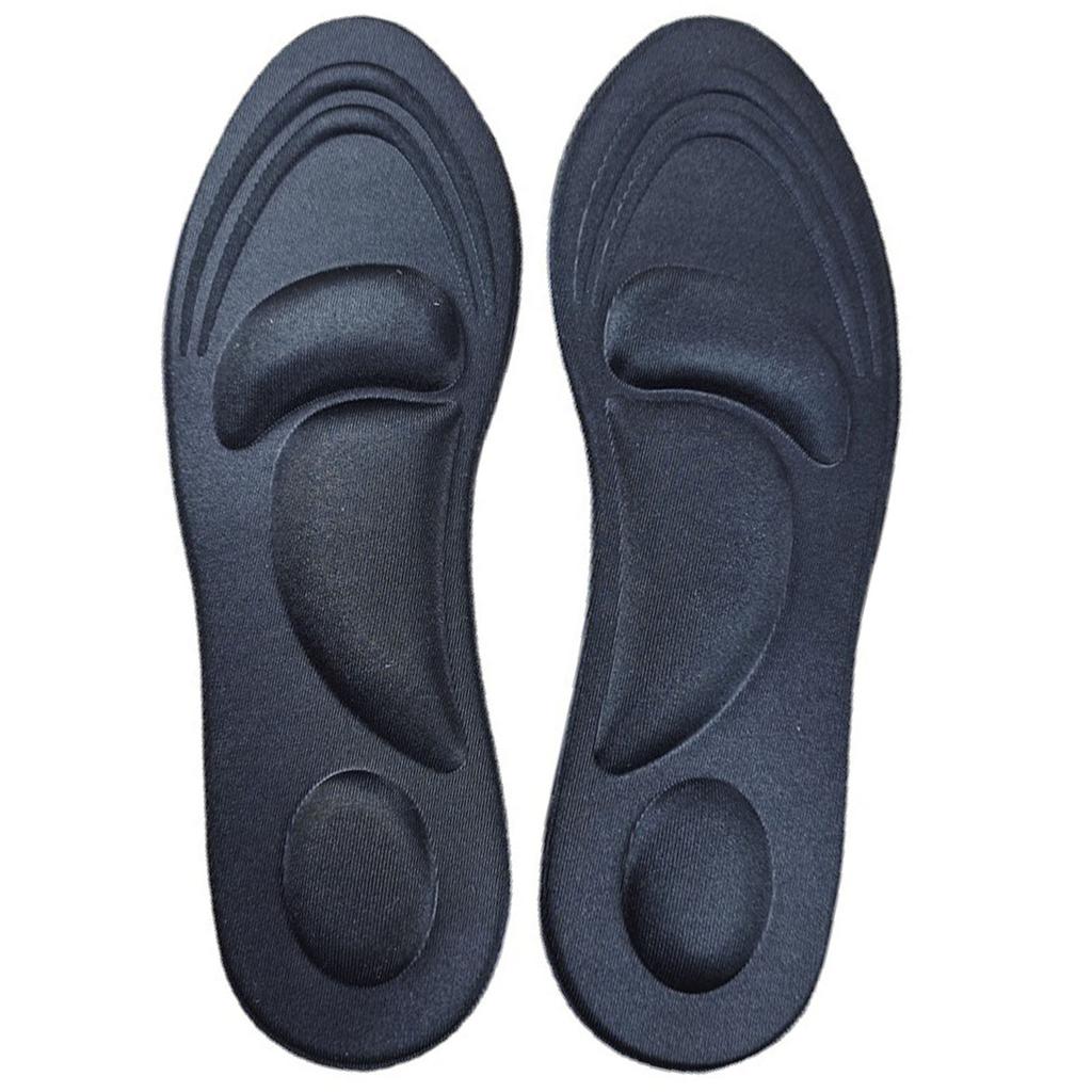 1 Pair Women and Men Insoles Soft Foam Breathable Sweat Absorbing Shock Absorbing Deodorization Arch Support Insole