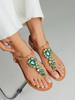 Fashion 2025 New Summer Flats Sandals Women Crystal Clip Toe Slippers Trend Luxury Ladies Shoes Beach Causal Slides Zapatos De Mujer