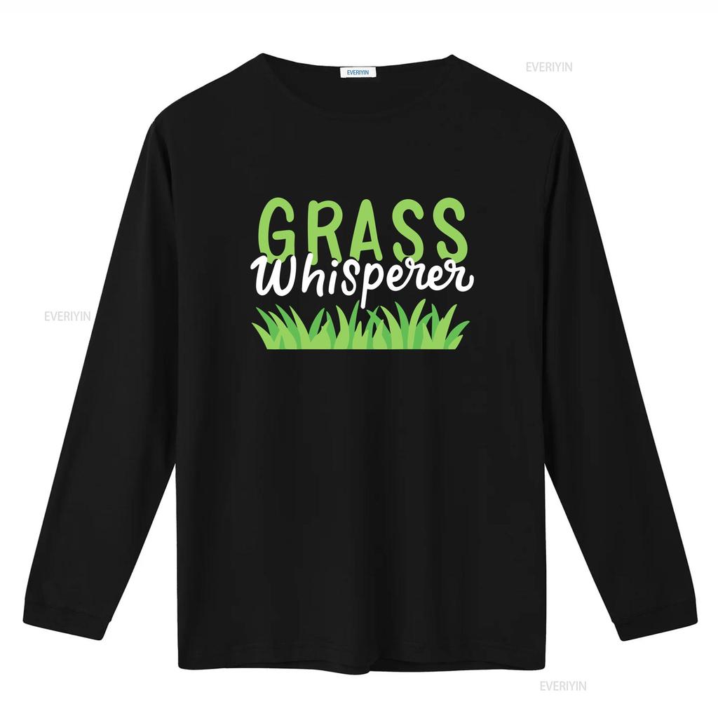 Lawn Mowing T Shirt Care Mower Grass Whisperer Vintage Washed Slightly Versatile Fashion Designer Clothes Stretched Soft