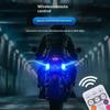 1Pcs Wireless Remote Led Strobe Decorative Light Rgb Colorful Vibration Sensing Warning Signal Light For Motorcycle Car