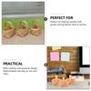 9 Pcs Woven Basket Picnic Candy Wrapping Storage Baskets Handwoven Mini Wood Chips Packing Wooden Handmade Desktop Holder Baby