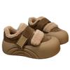 Mao Mao shoes thick-soled round head Velcro cotton shoes velvet snow boots winter new casual board shoes