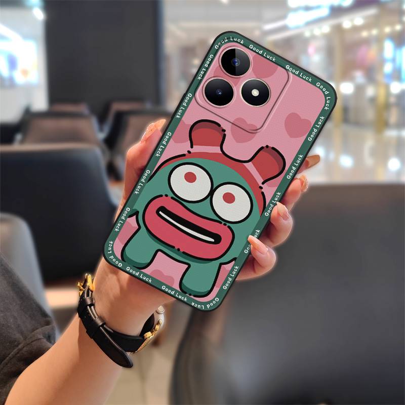 Phone Pouch TPU Phone Case For Realme C53/Narzo N53/Note50/C51/C51S Full Wrap Cartoon Protective Durable Anti-dust Cute