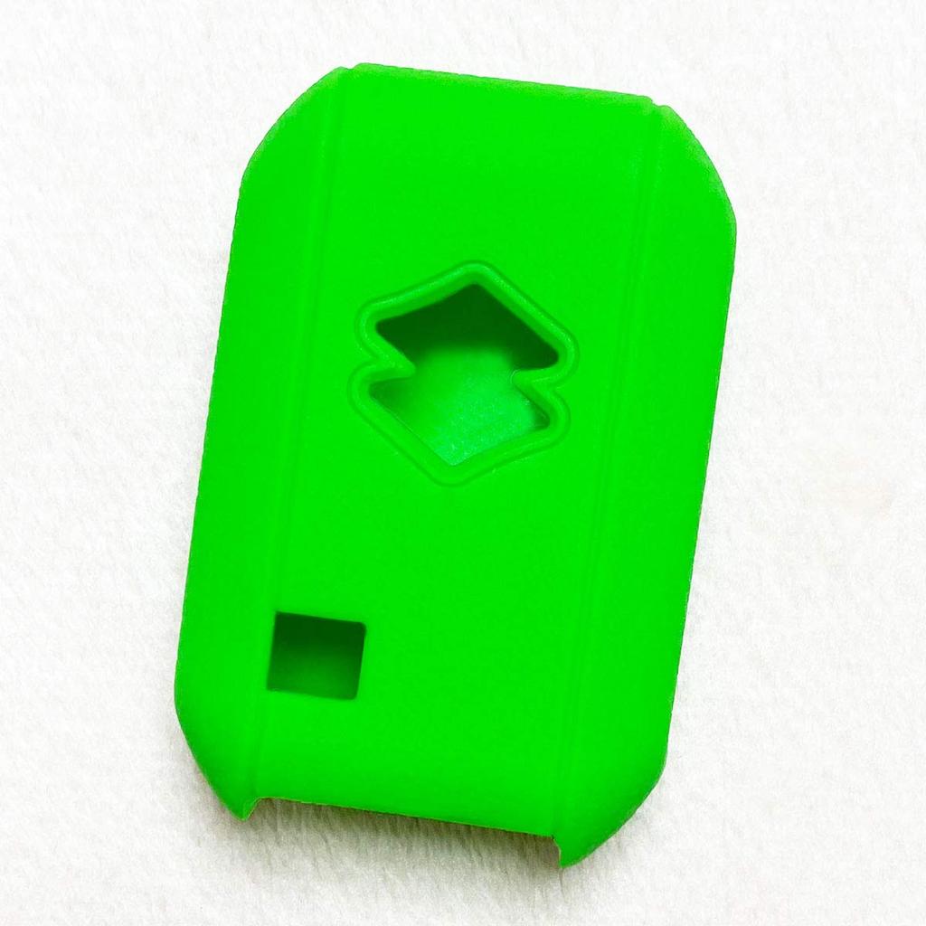 [IKT] Smart Key Silicone Cover for Suzuki Cars, 2 Buttons, Green/Wagon R/Wagon R Stingray/New